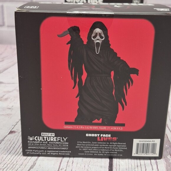 Scream Ghostface CultureFly Flyguys  Vinyl Figure Ghost Face Lives Horror - Picture 4 of 7